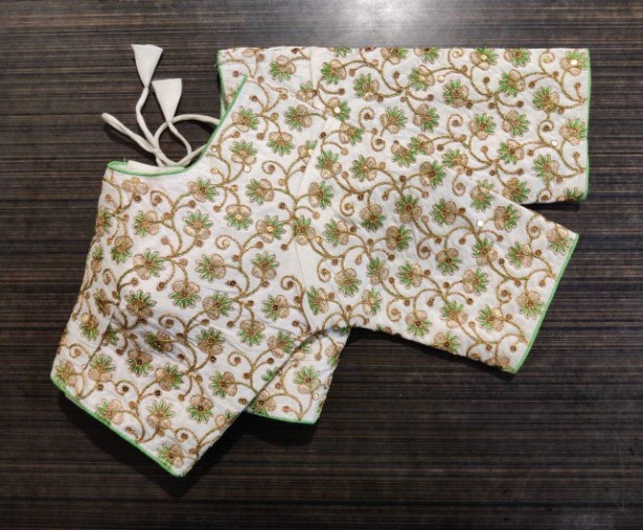 Stylish Phantom Silk Embroidered Stitched Blouse